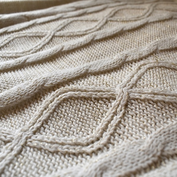 3/ $25 S- p.s. White Cream Knit 3/4 Sleeve Women's Sweater - Picture 5 of 5